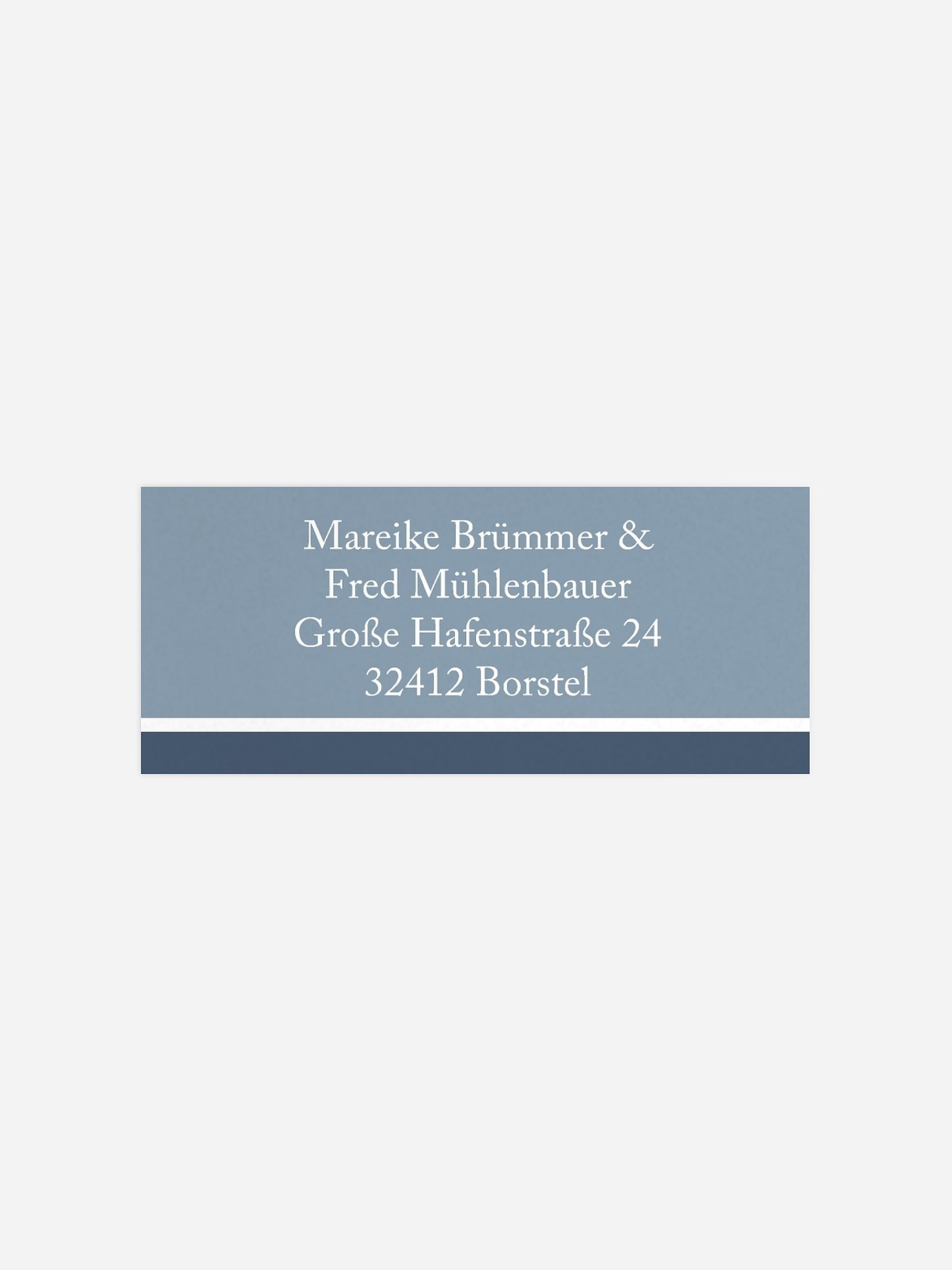 Absenderaufkleber Hochzeit Herzenszeit