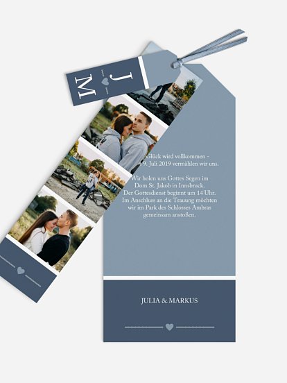 Hochzeitseinladung Herzenszeit