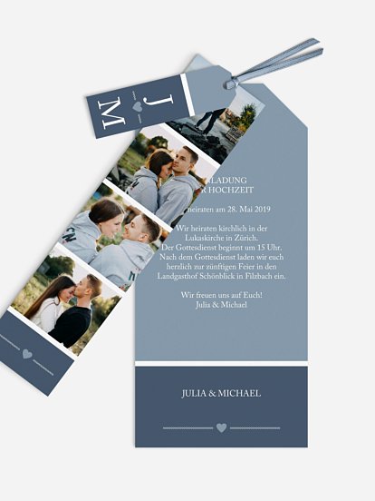 Hochzeitseinladung Herzenszeit