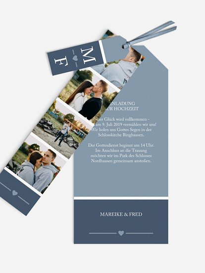 Hochzeitseinladung Herzenszeit