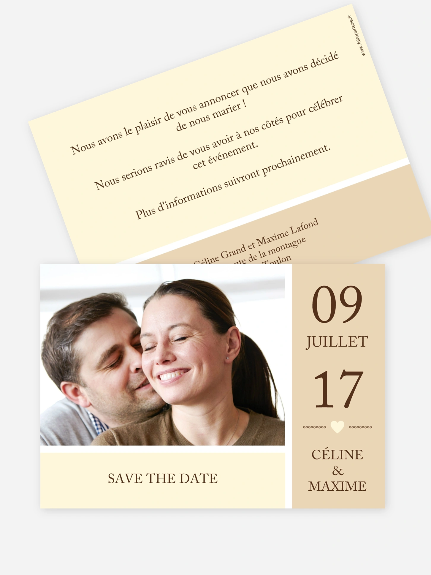 Save the date Temps du coeur