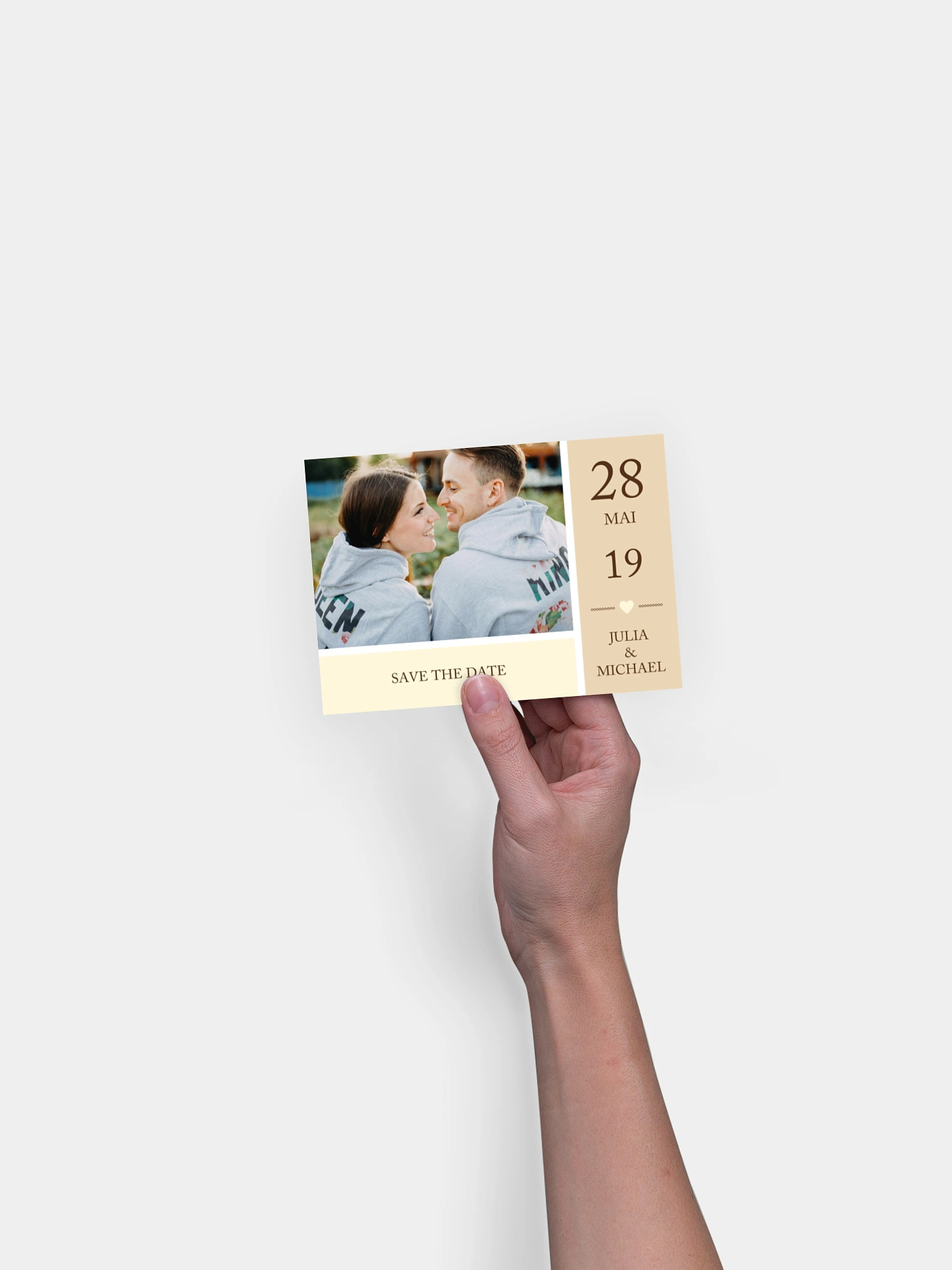 Save-the-Date Karte Herzenszeit