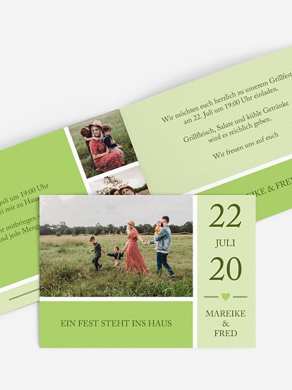 Partyeinladung Herzenszeit