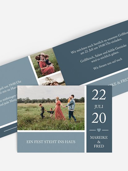 Partyeinladung Herzenszeit