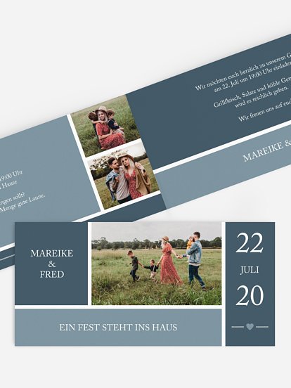 Partyeinladung Herzenszeit