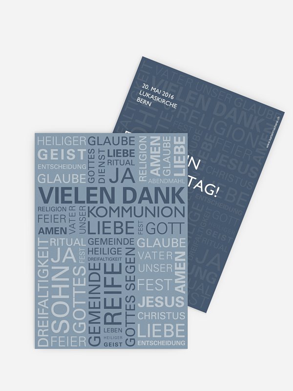 Danksagung Kommunion Wörtlich