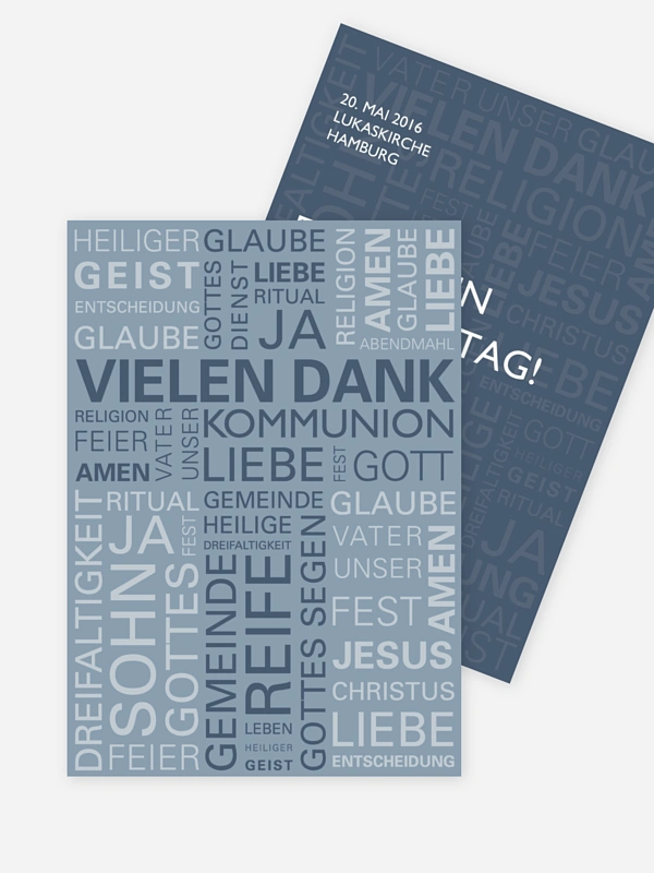 Danksagung Kommunion Wörtlich