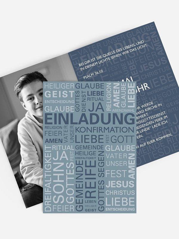 Konfirmationseinladung Wörtlich