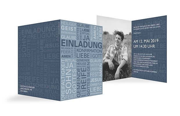 Konfirmationseinladung Wörtlich