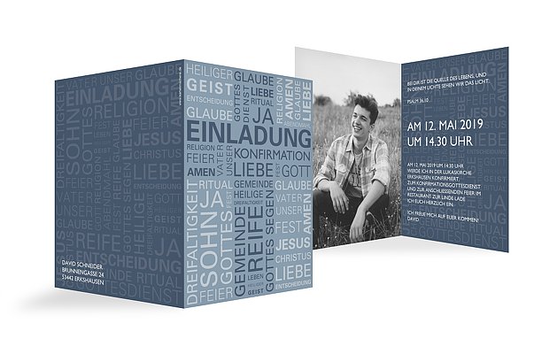 Konfirmationseinladung Wörtlich