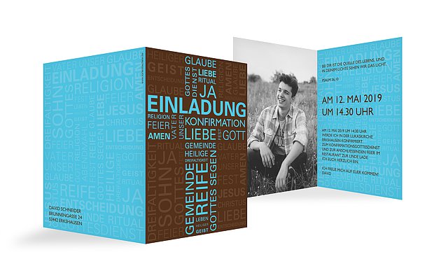 Konfirmationseinladung Wörtlich