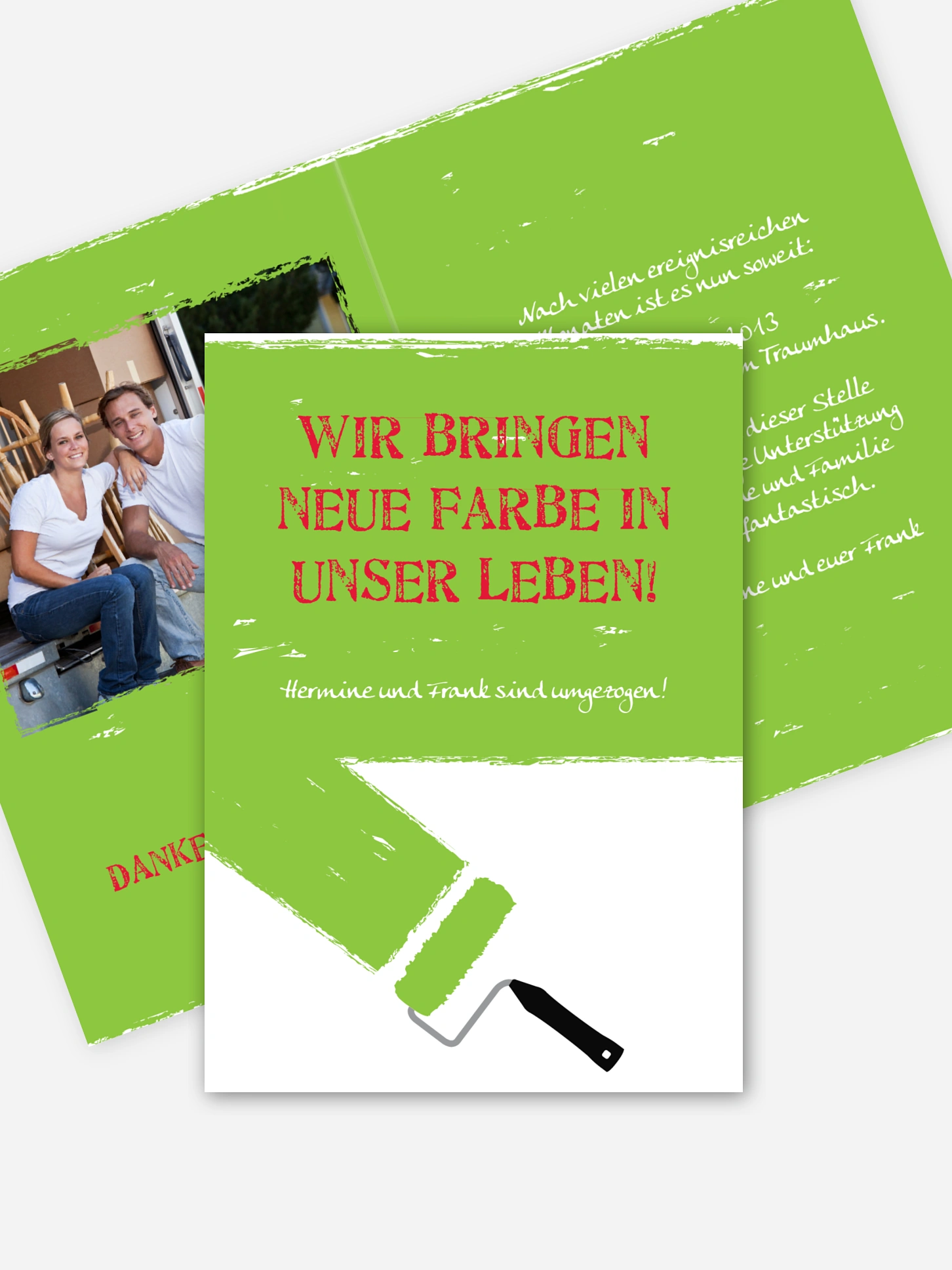Umzugskarte Farbwalze