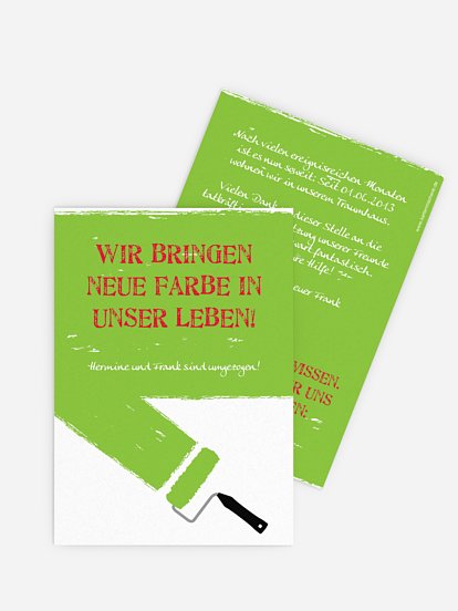 Umzugskarte Farbwalze