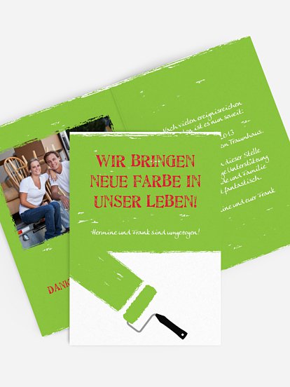 Umzugskarte Farbwalze