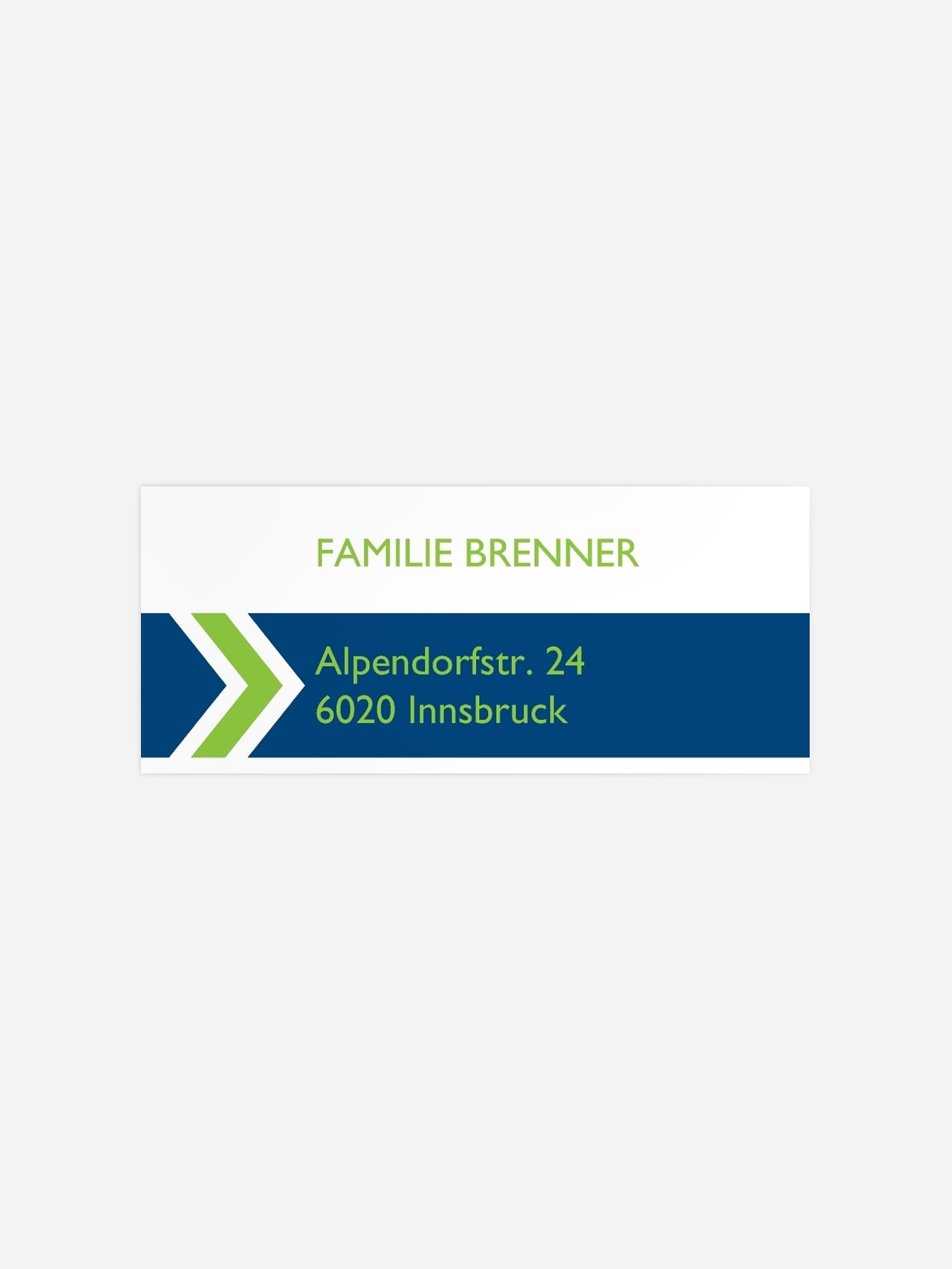 Absenderaufkleber Umzug neue Heimat