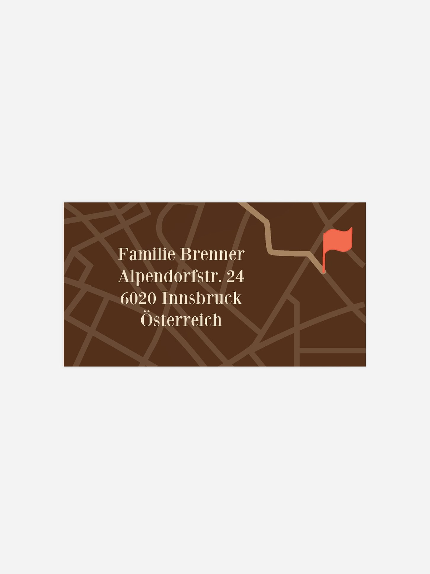 Empfängeraufkleber Umzug Here we are