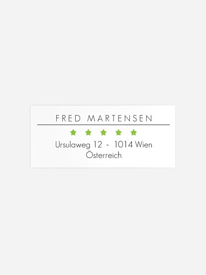 Absenderaufkleber Geburtstag Best Design