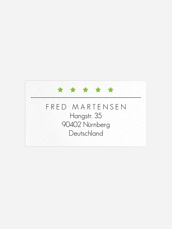 Empfängeraufkleber Geburtstag Best Design