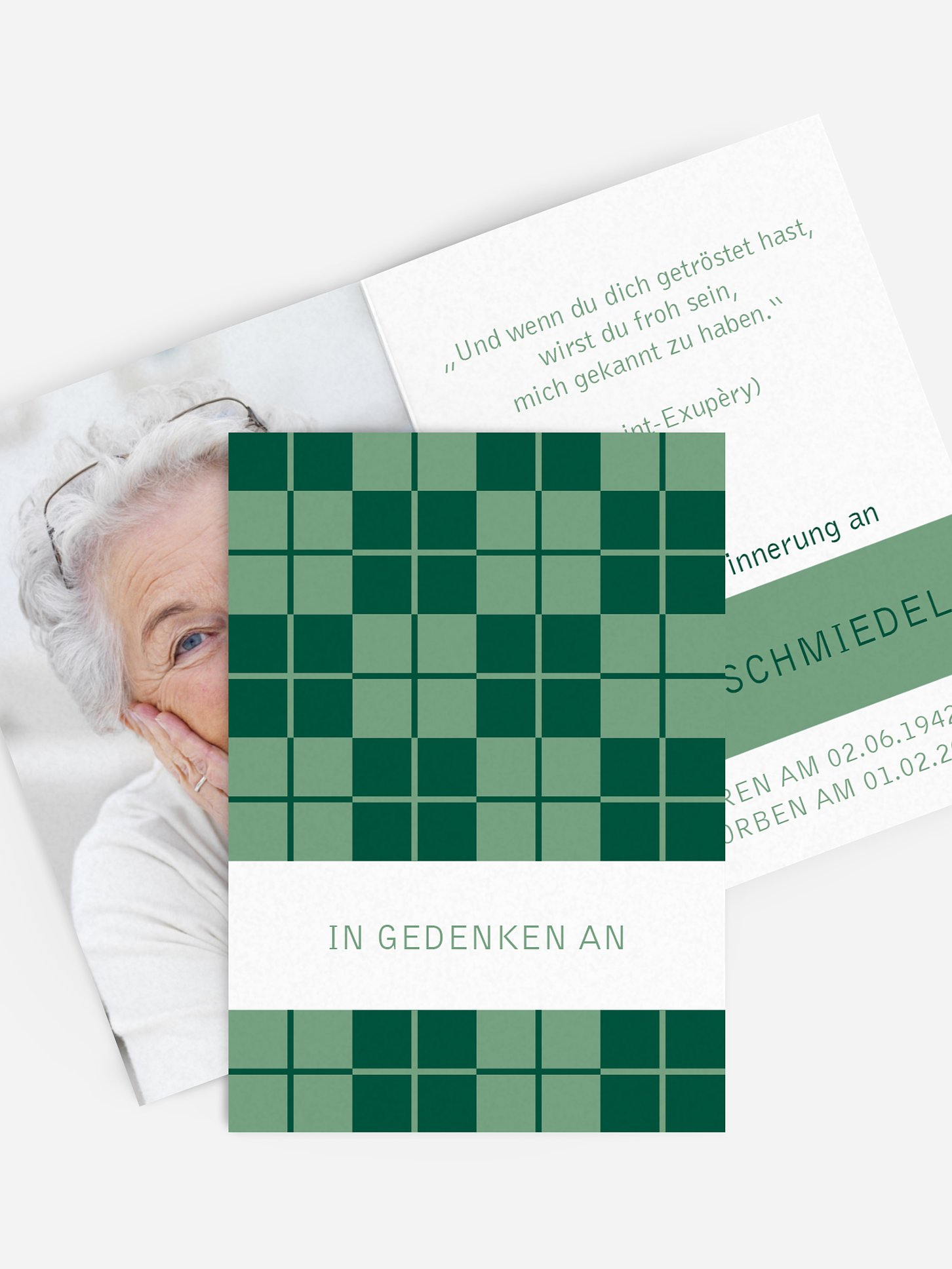 Sterbebild Karo