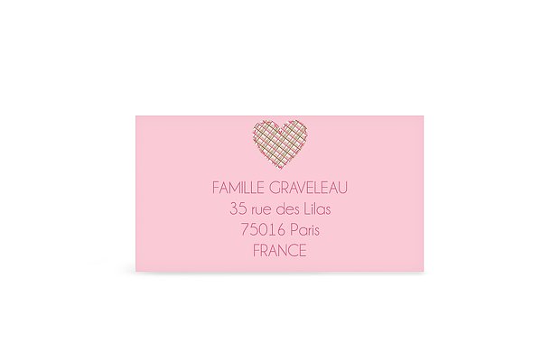 Étiquette destinataire naissance It's a Girl