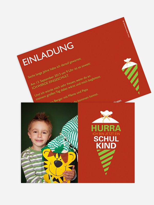 Einladung Einschulung Schultüte