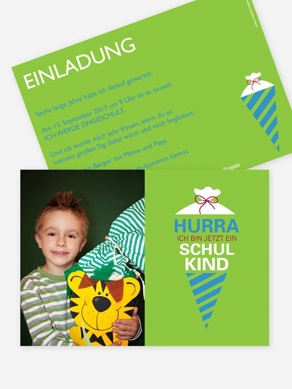 Einladung Einschulung Schultüte