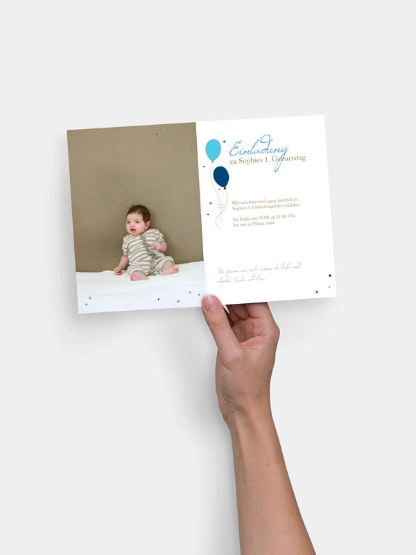 Kindergeburtstagseinladung 1st Birthday