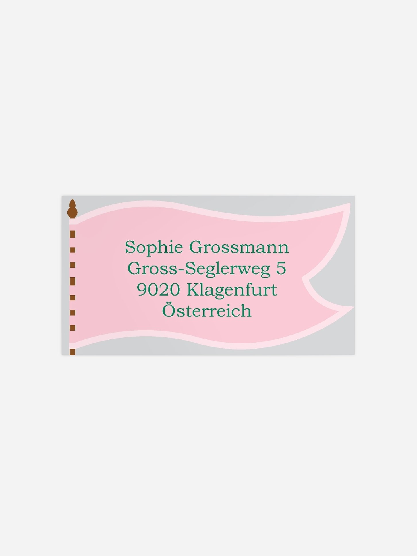 Empfängeraufkleber Geburtstag Drachenparty