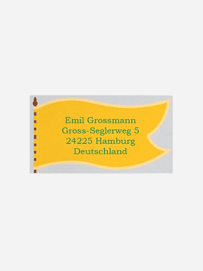 Empfängeraufkleber Geburtstag Drachenparty