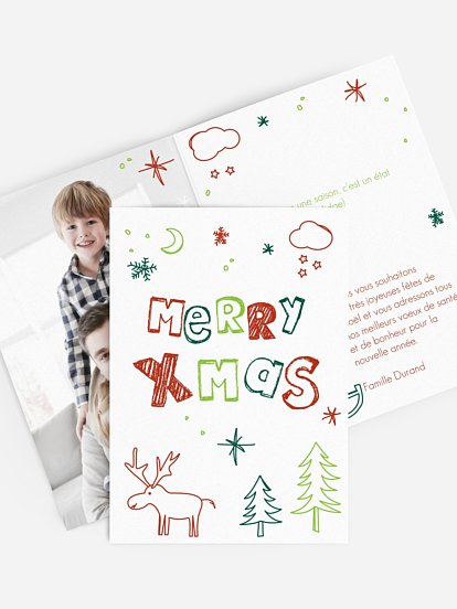 Carte de voeux Hiver