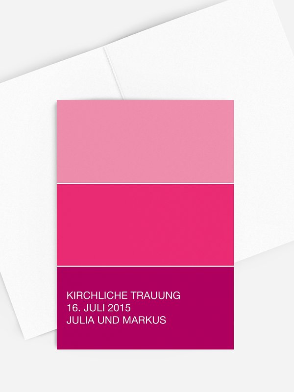 Kirchenheft Hochzeit Farbvoll