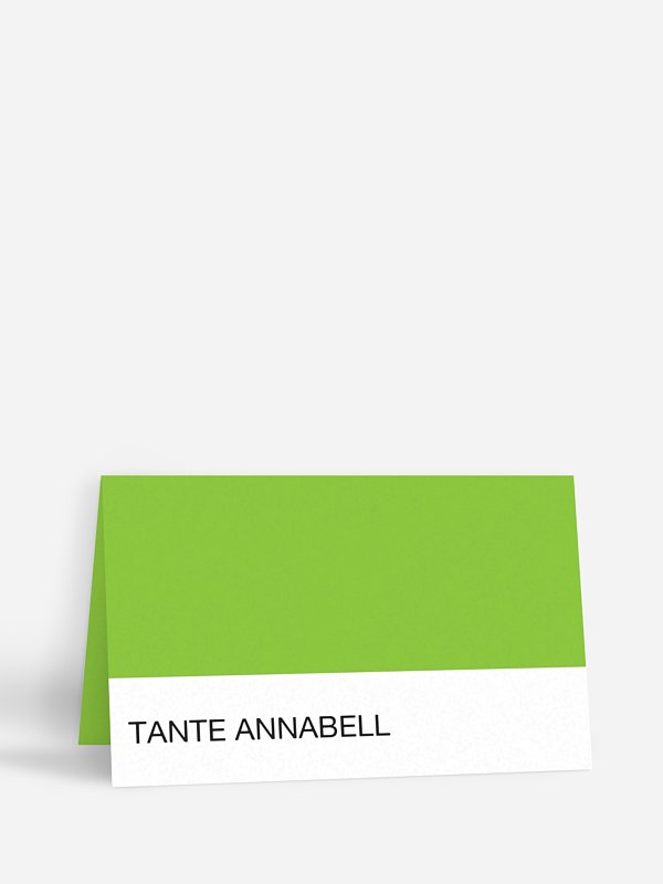 Tischkarte Hochzeit Farbvoll