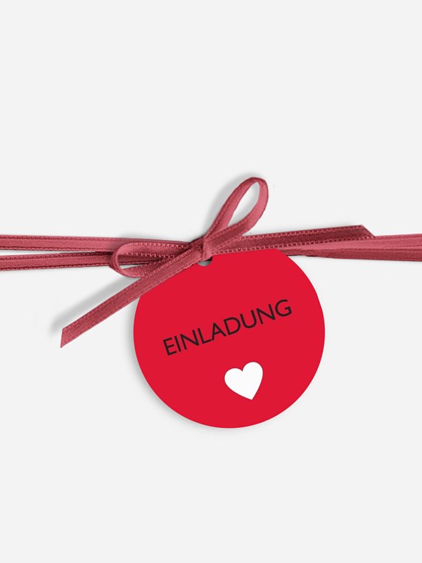 Anhänger mit Band zur Hochzeit Symbolreich