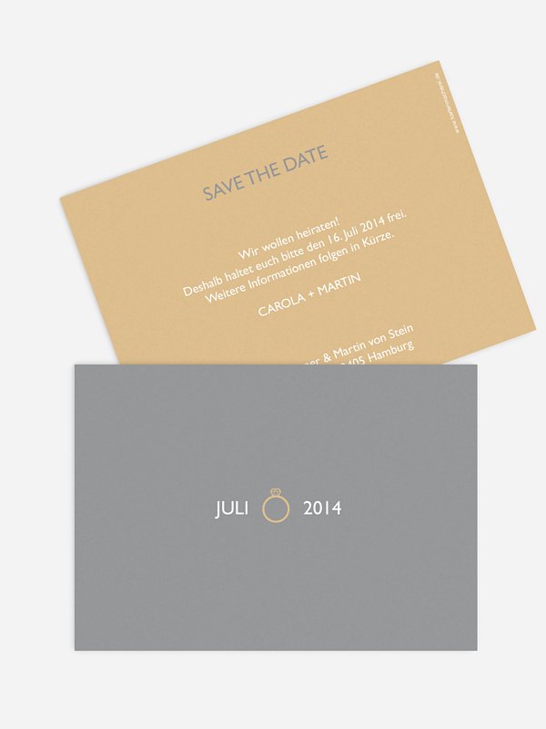 Save-the-Date Karte Symbolreich