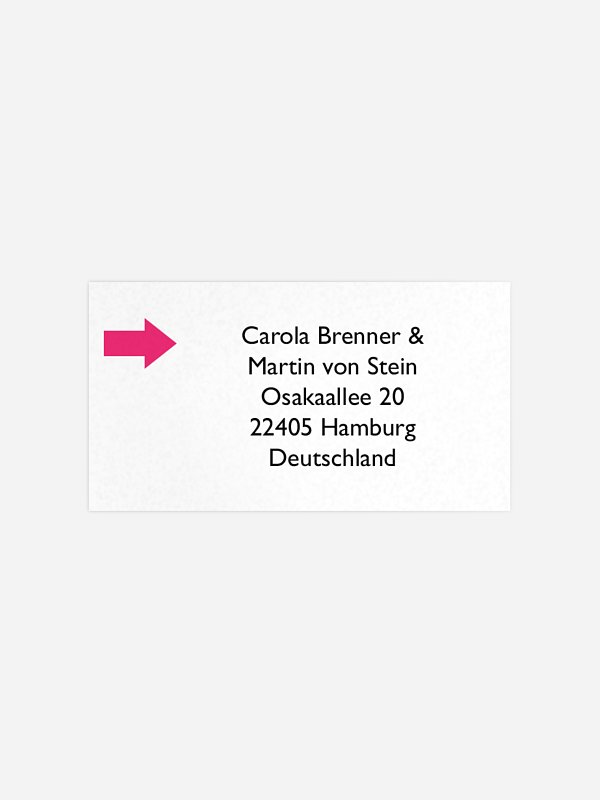 Empfängeraufkleber Hochzeit Symbolreich