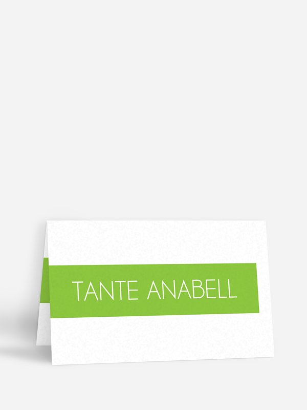 Tischkarte Hochzeit Banderole