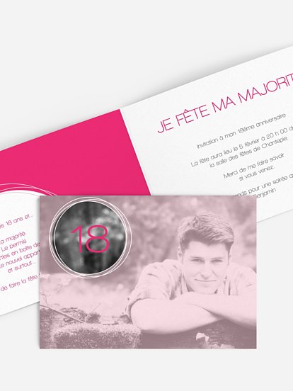 Carte Invitation Anniversaire 18 Ans Large Choix De Modeles Carte Invitation Anniversaire 18 Ans Large Choix De Modeles