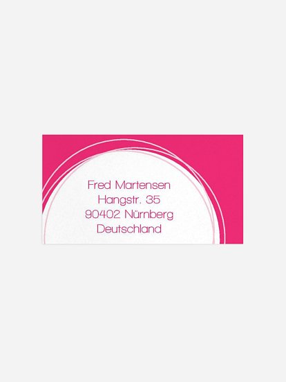 Empfängeraufkleber Geburtstag Kreisel