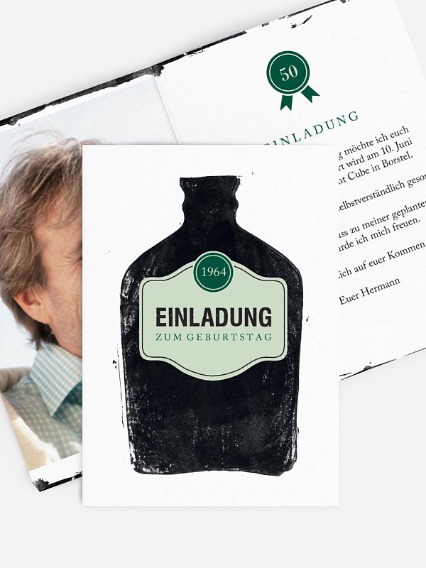 Einladung 50. Geburtstag Whiskey