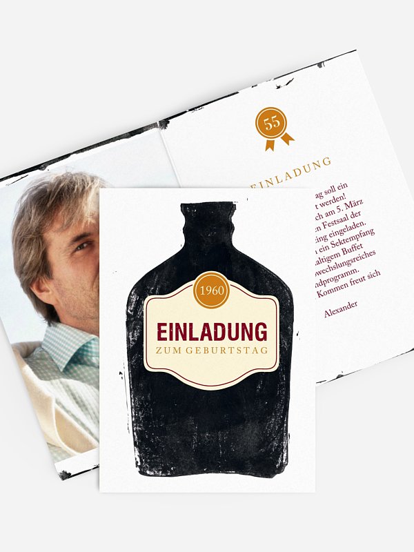Geburtstagseinladung Whiskey