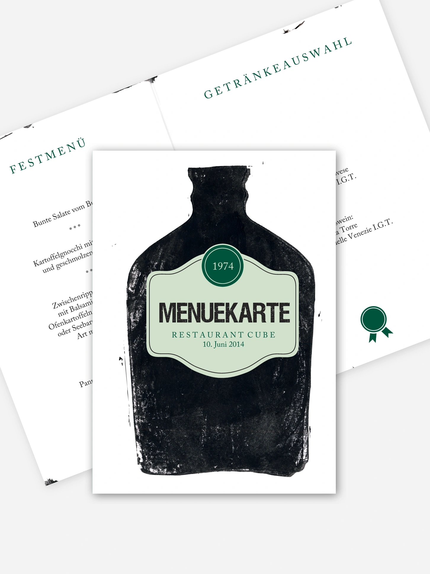 Menükarte Geburtstag Whiskey