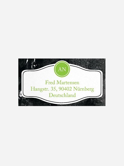 Empfängeraufkleber Geburtstag Whiskey