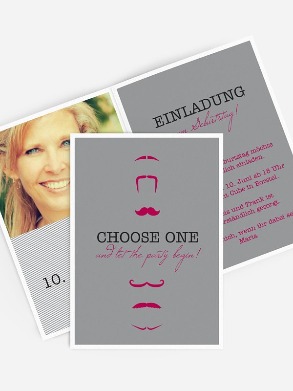 Einladung 50. Geburtstag Choose One
