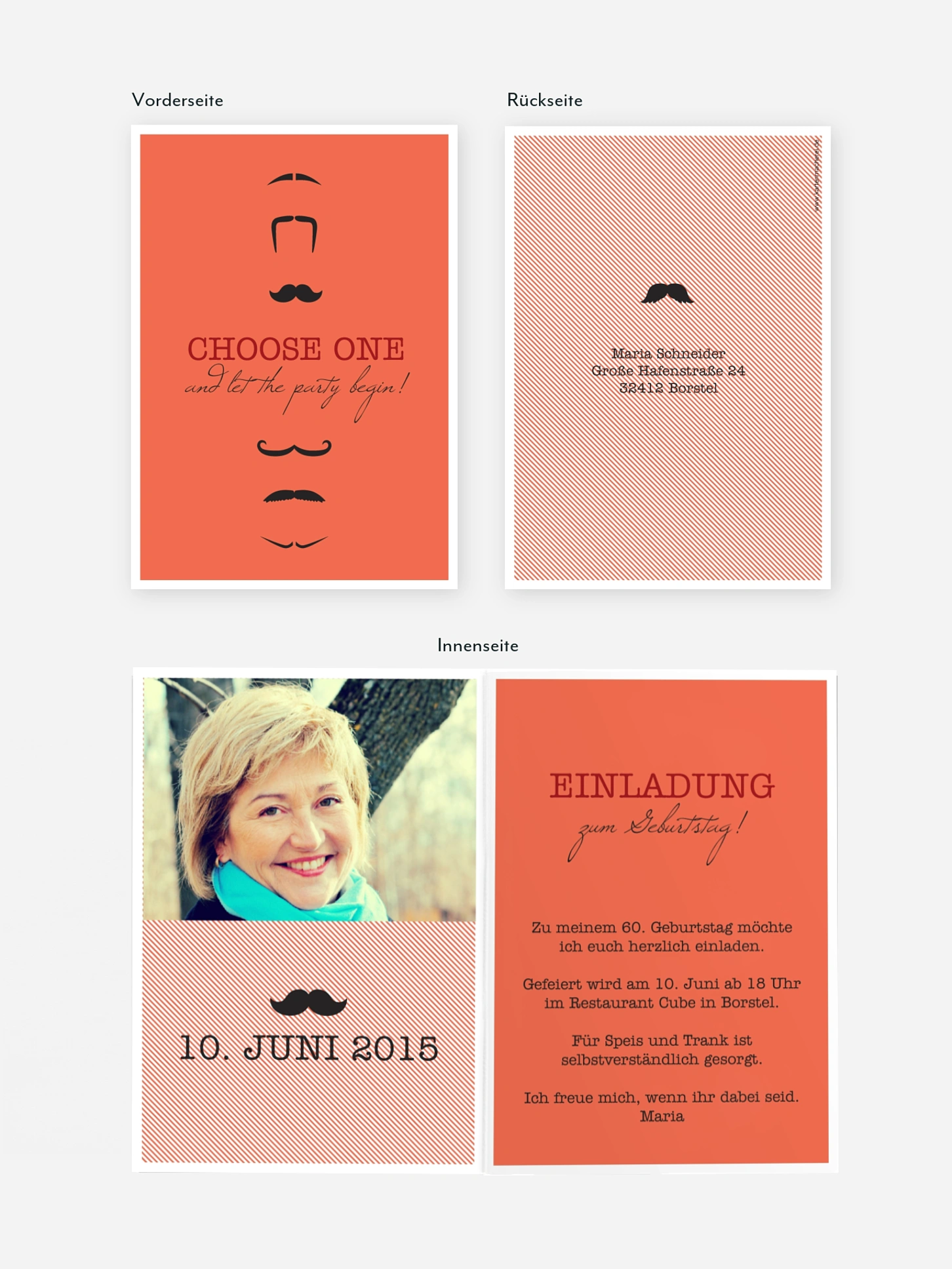 Einladung 60. Geburtstag Choose One