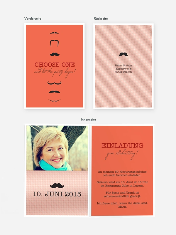 Einladung 60. Geburtstag Choose One
