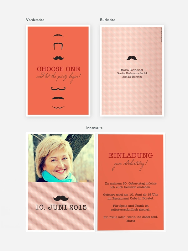 Einladung 60. Geburtstag Choose One