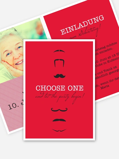 Einladung 80. Geburtstag Choose One