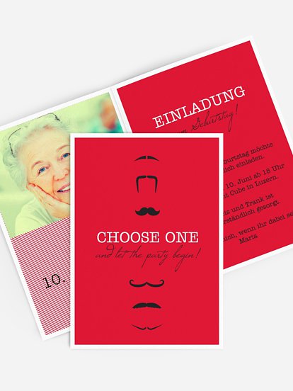 Einladung 80. Geburtstag Choose One