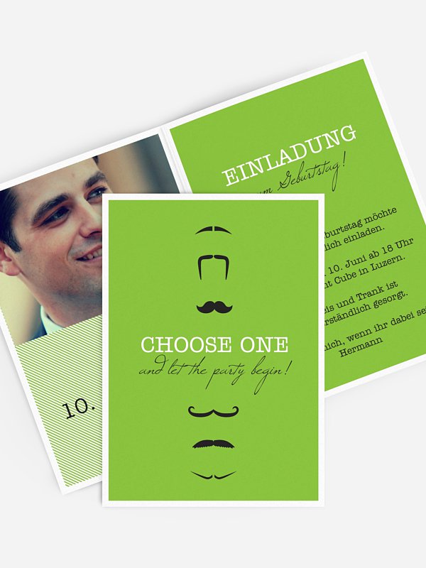 Geburtstagseinladung Choose one
