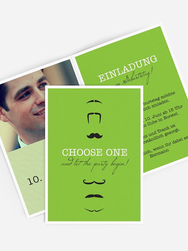 Geburtstagseinladung Choose one